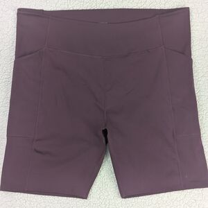 Girlfriend Collective Plum Bike Shorts